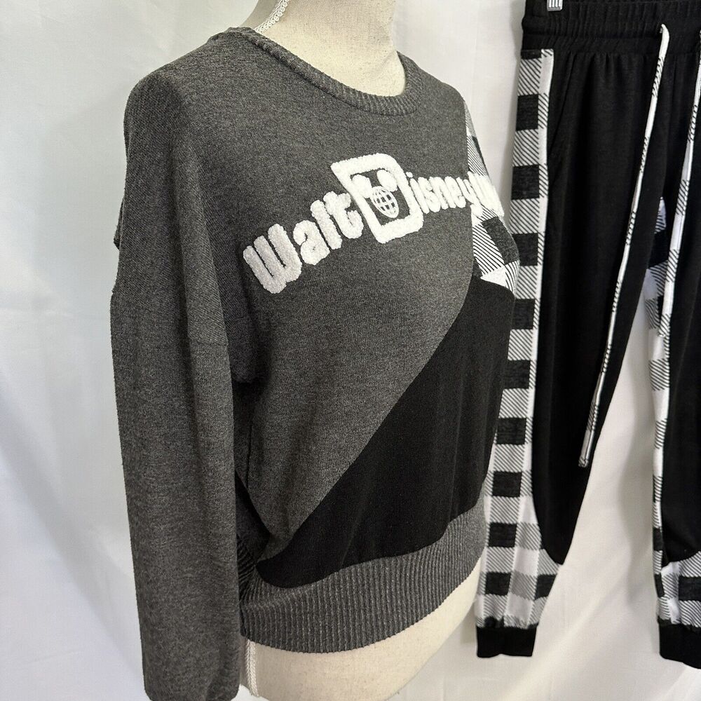 Disney Parks Plaid Patchwork Pullover Sweater Top… - image 4